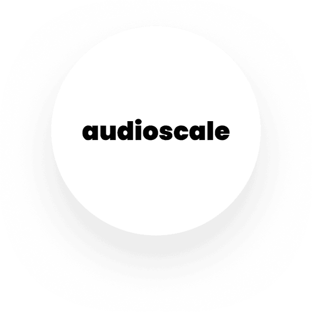 Audioscale Logo, Audio- und Sound-Optimierung, innovative Audiotechnologien, hochwertige Klangqualität, professionelle Audio-Software, perfekte Audioeinstellungen für Medien, optimierte Soundlösungen, technische Audiointegration, audiovisuelles Erlebnis, akustische Innovationen.