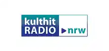 Alternativtext: Kulthit RADIO NRW Logo auf weißem Hintergrund, visuelle Darstellung des Radiosenders und seiner Marke.